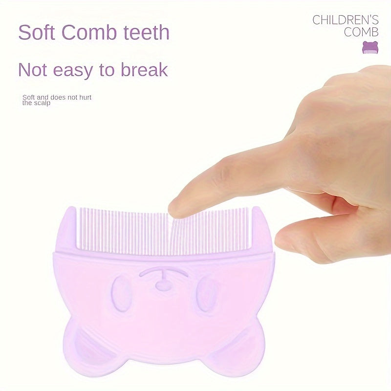 Baby Grooming Set for Newborns Silicone Shampoo Brush and Gentle Comb for Ages 0-3