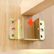 Soportes de marco de cama de metal 4 unidades, ganchos de soporte de esquina de alta resistencia, dorado