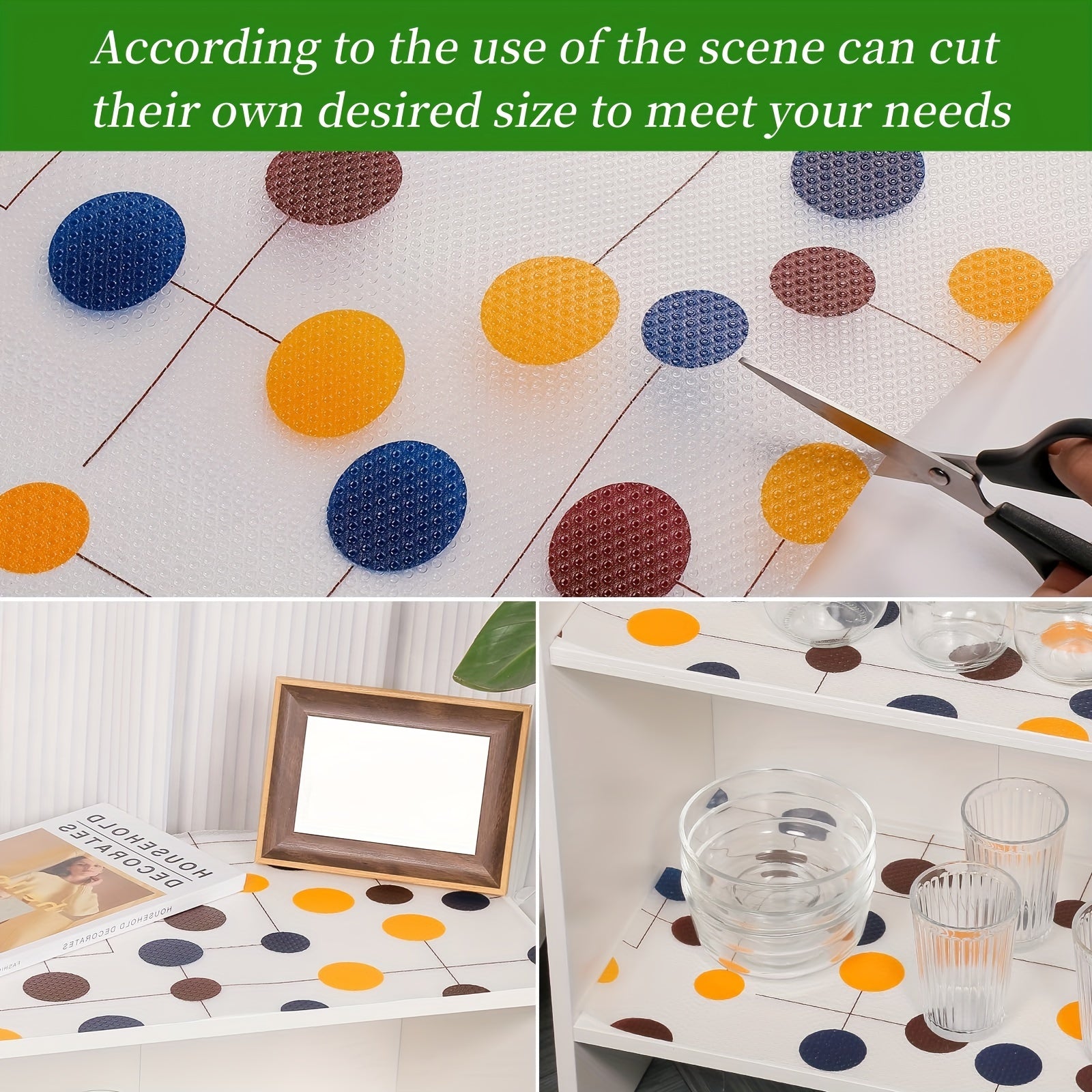 Forro de vinilo para armario de cocina con patrón de material EVA, antideslizante, a prueba de humedad y polvo, protector de estantes y cajones