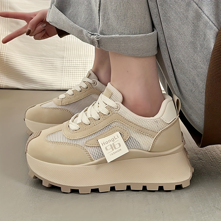 Women's Casual Mesh Shoes Thick Soles All-Season Comfort