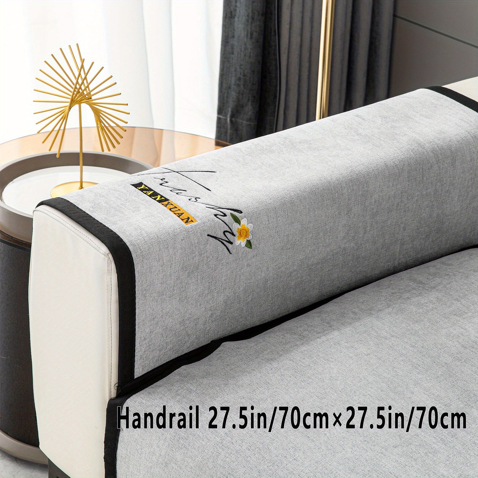 Chenille Sofa Slipcover All Seasons Protects Furniture and Enhances Home Decor