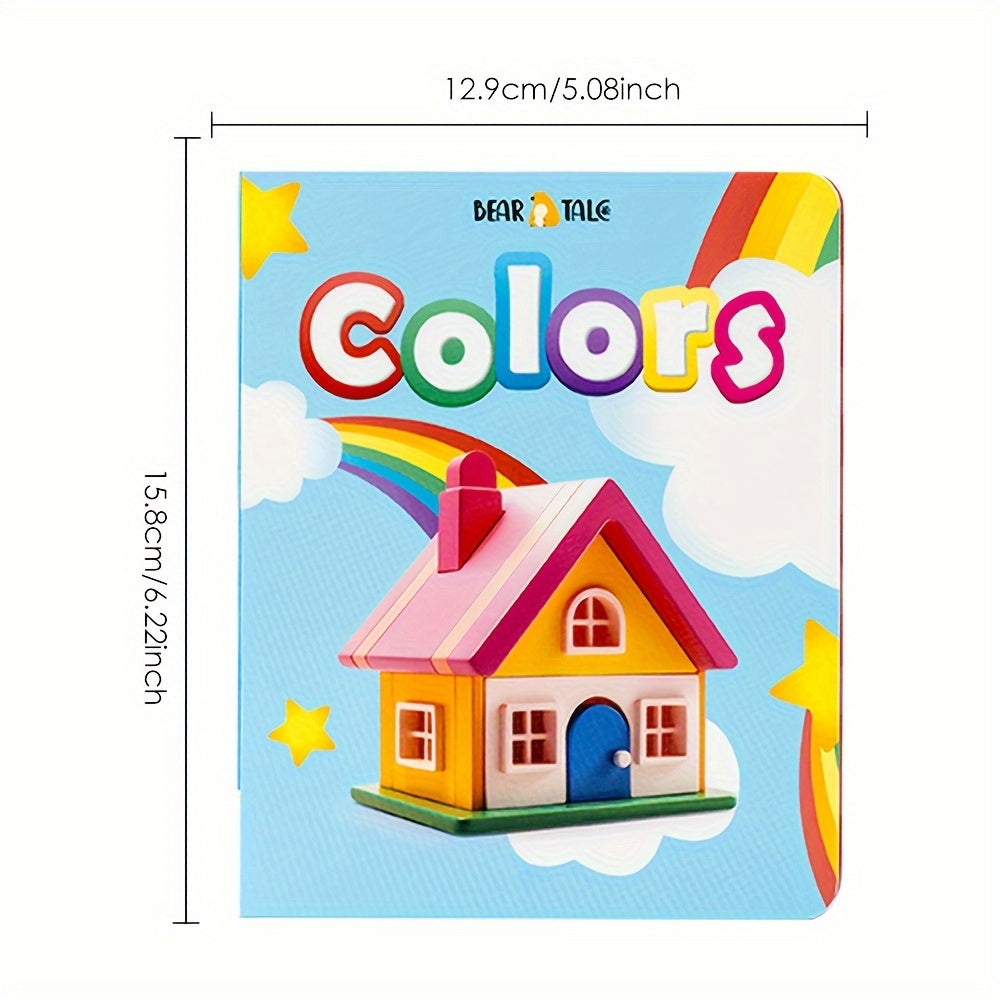 Color Recognition Cardboard Book for Toddlers with Vivid Pictures and Rounded Corners