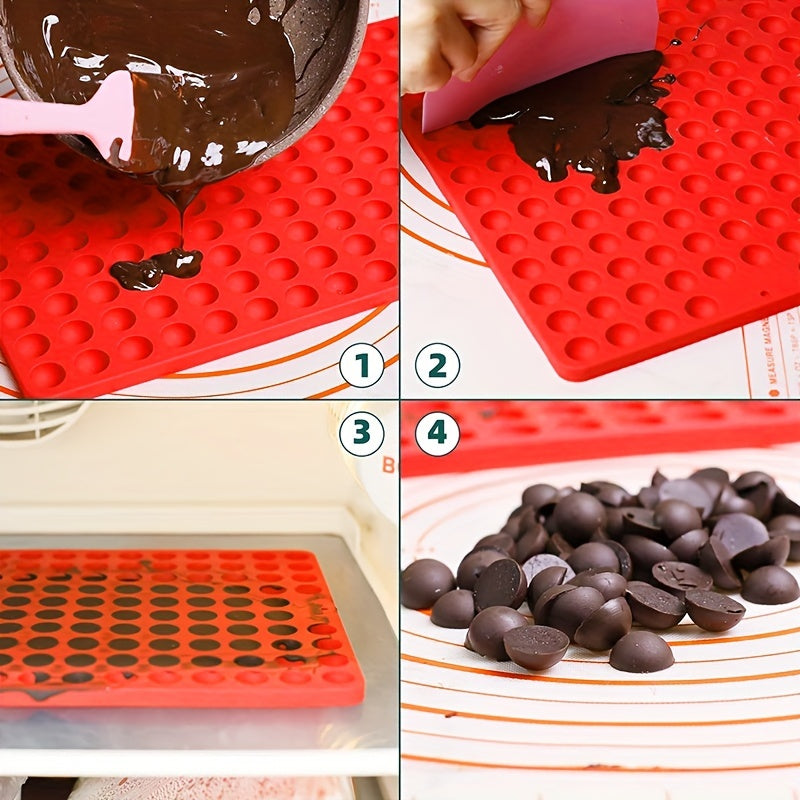 Мини-формочка для шоколада из силикона пищевого класса с 468-отверстиями, для выпечки и заморозки