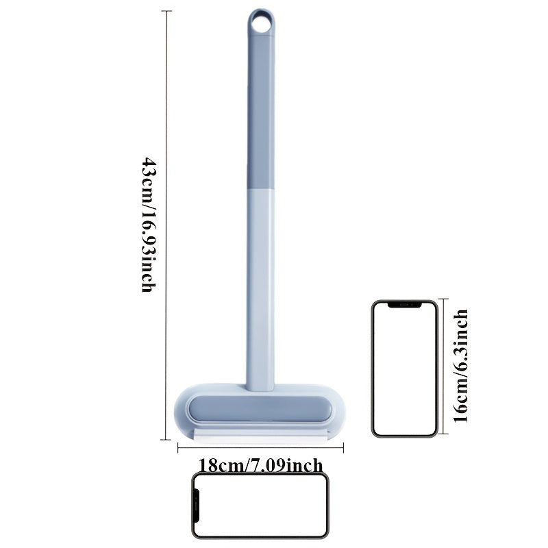 Cepillo limpiador de ventanas multifuncional con raspador para perros, operación manual de plástico