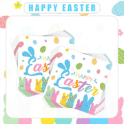 Paskha quyon va Peep qog'oz salfetkalar 3-qavatli 16.26 sm kvadrat pastel tuxum gullari naqshlari