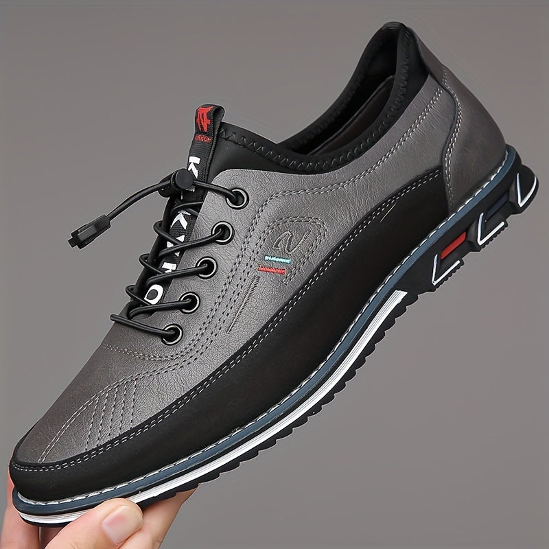 Men's Plus Size Color Block Casual Walking Shoes Non-Slip Rubber Sole