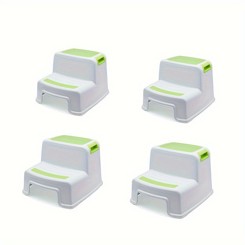 Juego de taburetes de plástico para niños antideslizantes fáciles de limpiar de 3 a 12 años