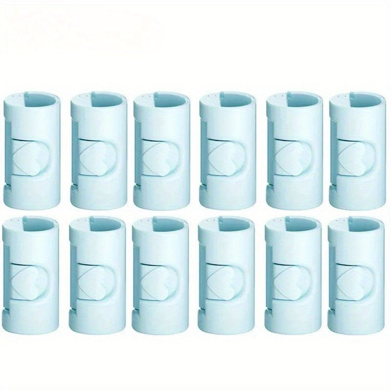 Set of 6 or 12 Plastic Bed Sheet Clips Non-Slip Quilt Curtain Fasteners