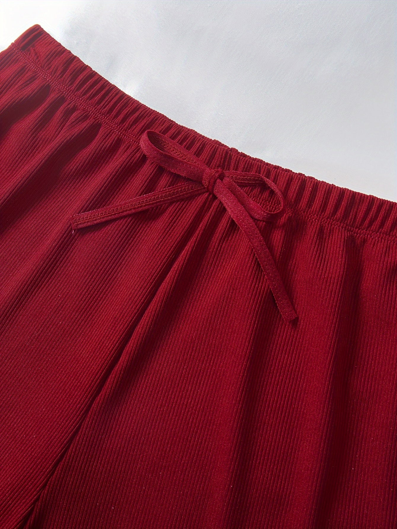 Women's Loungewear Set with Lace Trim Cami Top and Elastic Waist Shorts