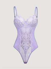 Lavender Lace Bodysuit for Women Lingerie