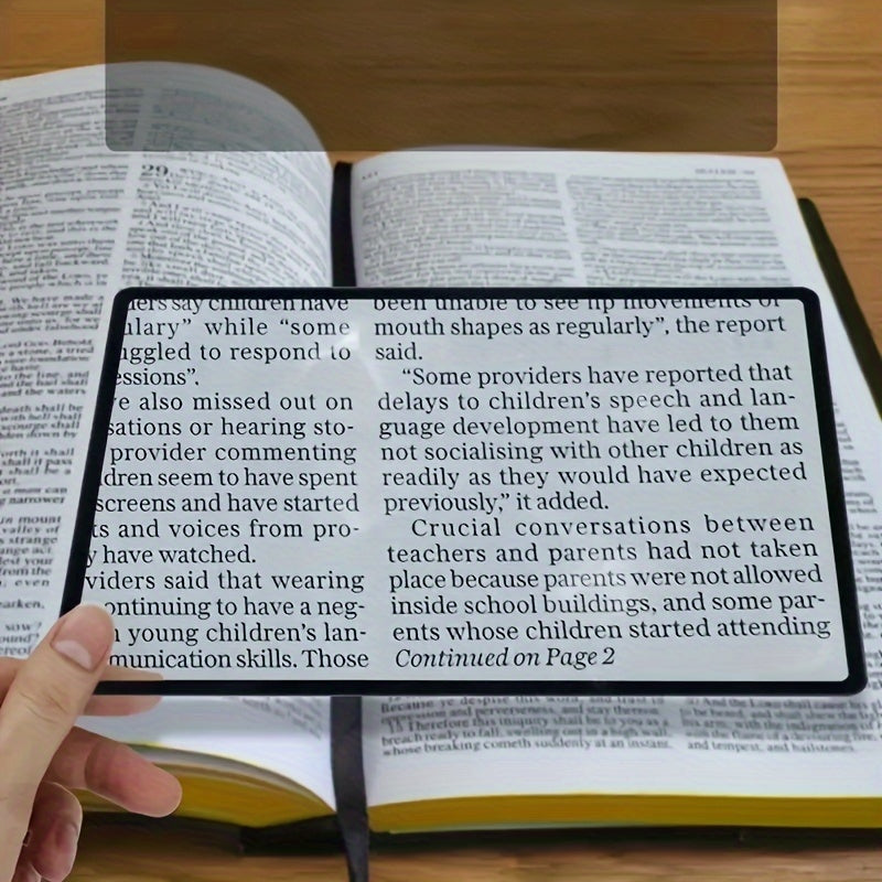 Student Ultra-Thin High Magnification Magnifying Glass for Reading