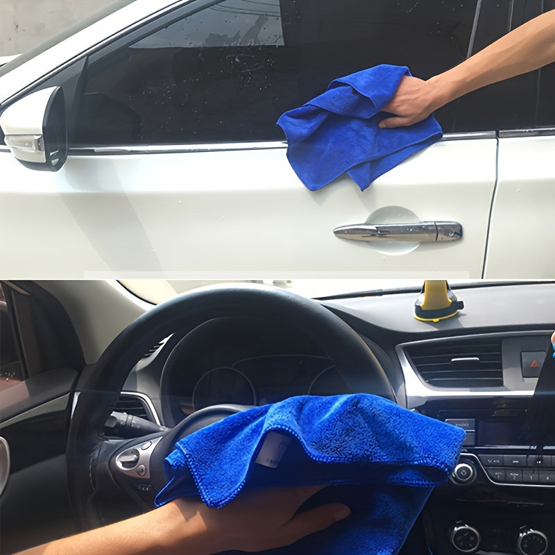 5-Pack Microfiber Towels for Car Cleaning and Home Drying