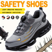 Men's Safety Work Shoes Steel Toe Puncture Protection Breathable Non-Slip Casual Outdoor