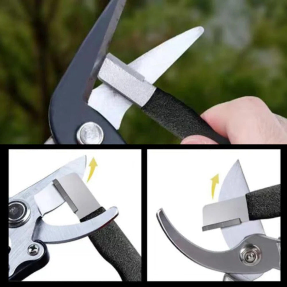 2pcs Portable Knife Sharpener Double-Sided Quick Sharpening Stone for Kitchen Garden