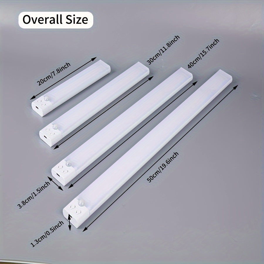 Rechargeable LED Motion Sensor Wall Light with Adjustable Brightness and Infrared Sensing for Closets and Stairways