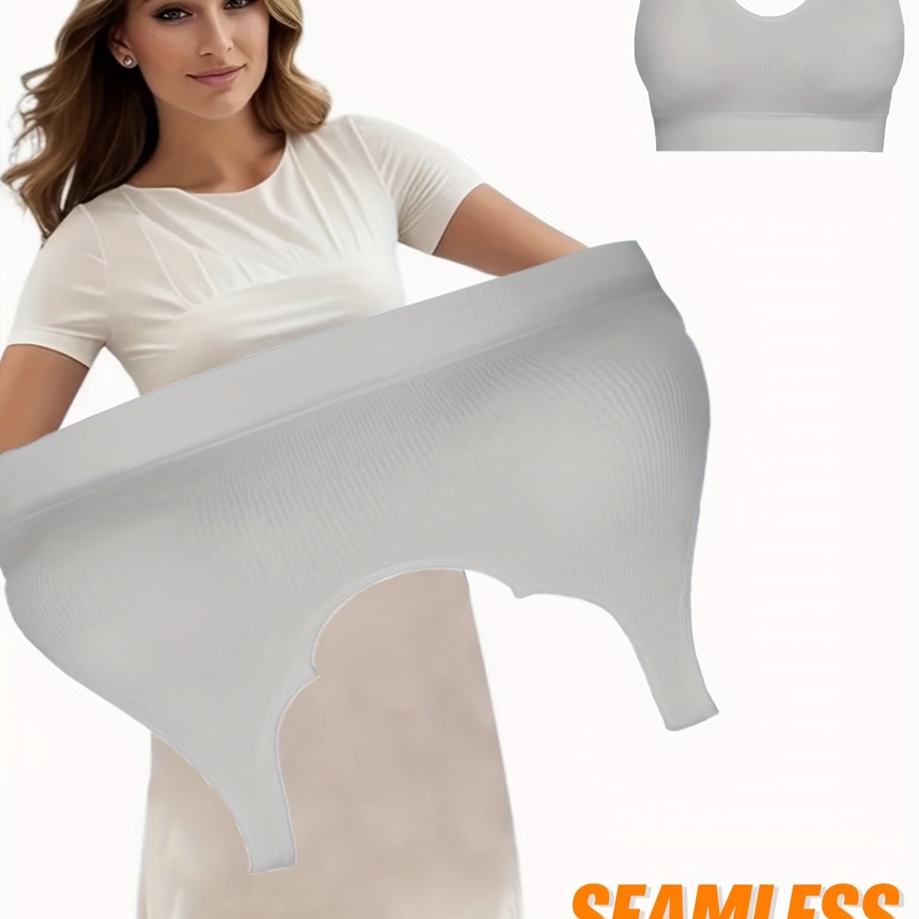 Women's Seamless Breathable Casual Low-Collar Bra with Chest Pad