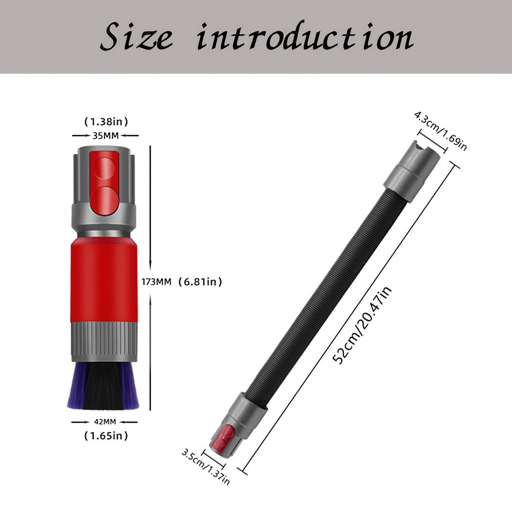 Мини-комплект щеток для пыли и гибкий шланг-насадка для пылесосов Dyson V7 V8 V10 V11 V15