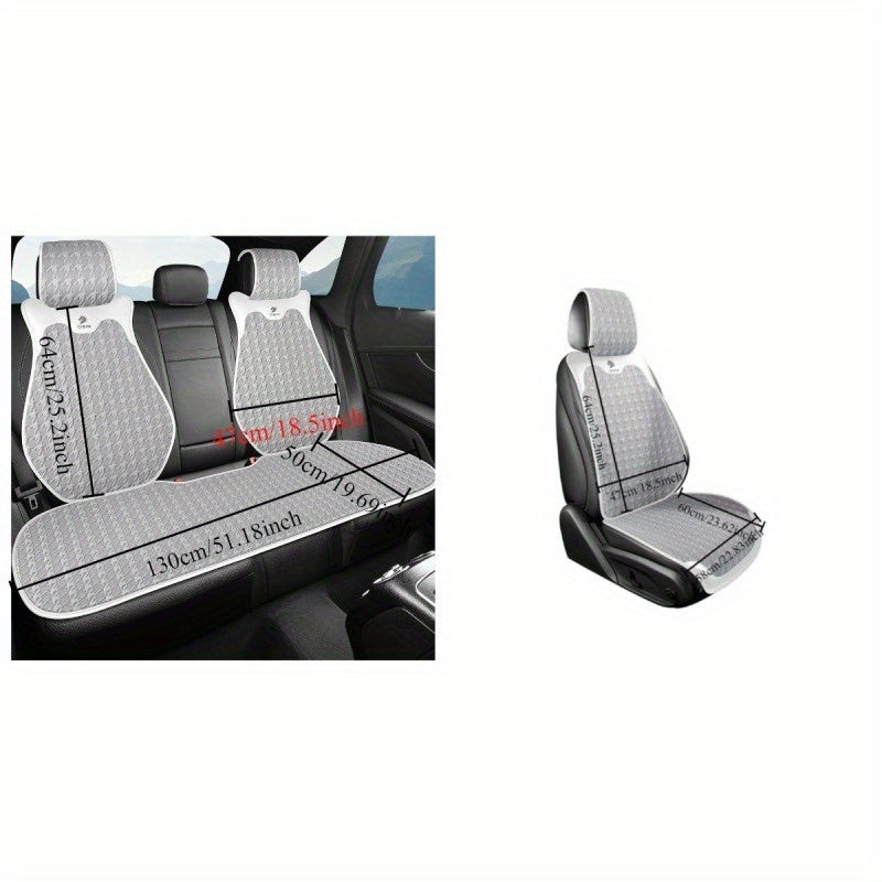 Universal Car Seat Covers All Seasons for Sedan and SUV Black Grey