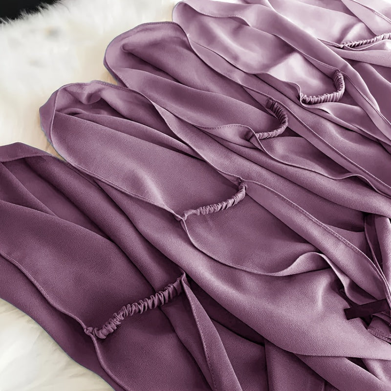 Women's Chiffon Hijab Scarf Long Shawl Lightweight Hair Wrap Solid Color