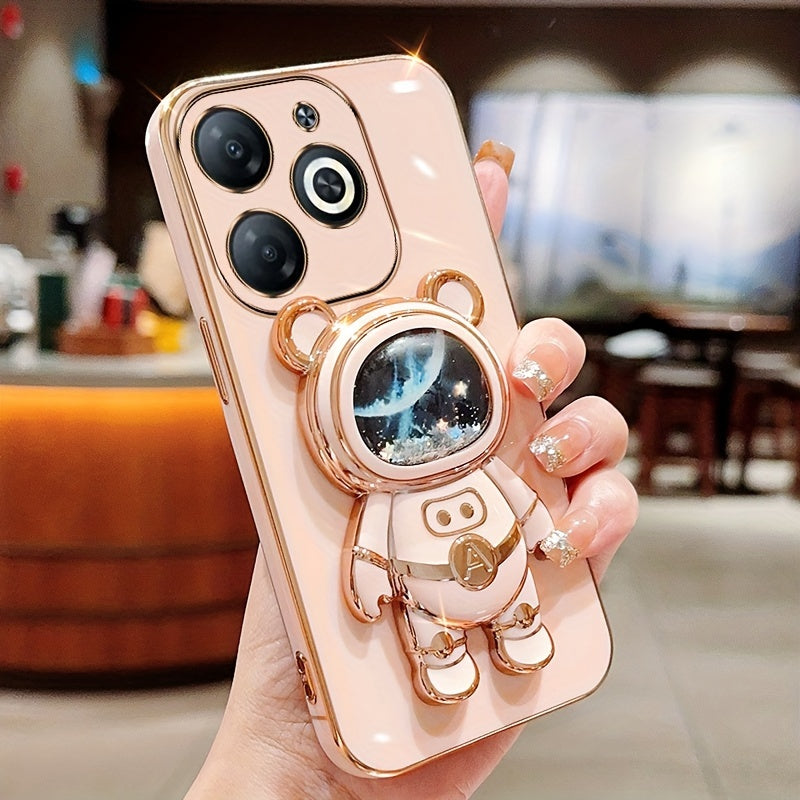 Shockproof TPU Phone Case with Anti-Drop Protection and Built-in Holder for Spark Series Models