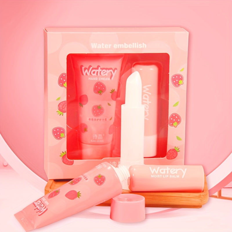 Kuz Qish Qo‘l Kremi va Lab Bo‘yi Balzam to‘plami, Vitamin C Glycerin bilan, barcha teri turlari uchun