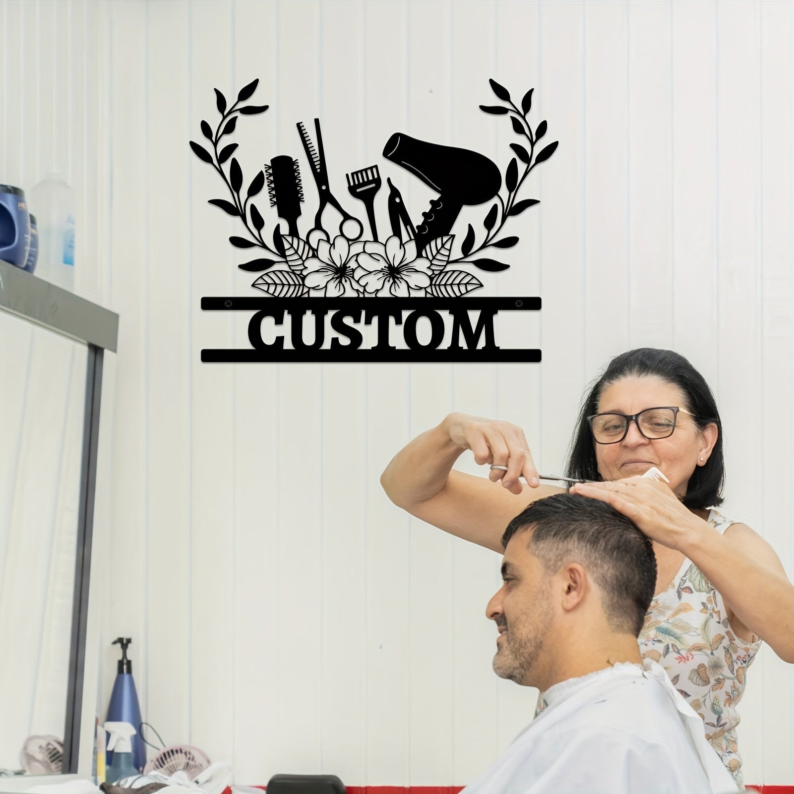 Custom Black Iron Wall Art for Bedroom Decor