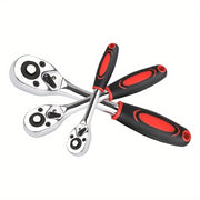 3-Piece Ratchet Wrench Set 1/4 3/8 1/2 Inch Quick Release Telescopic