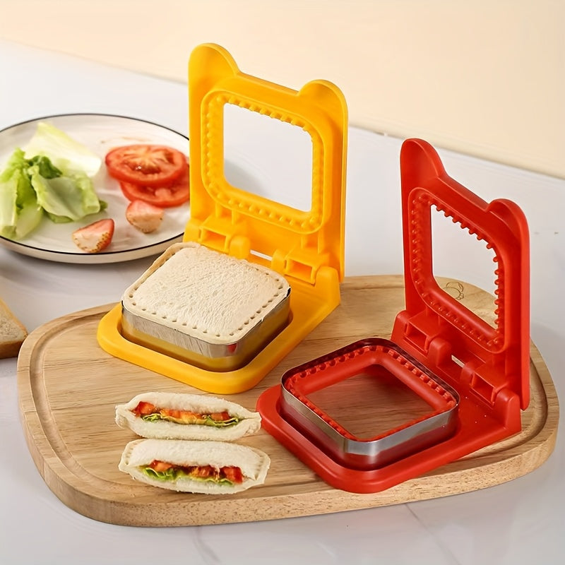 Stainless Steel Sandwich Cutter Kitchen Tool for Baking Bread Toast