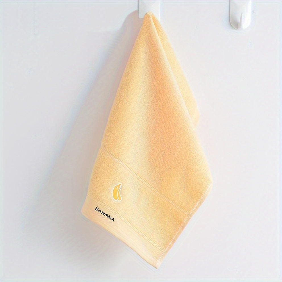 Cotton Face Towels with Fruit Embroidery Absorbent Quick-Drying for Daily Use