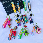 Charming Cartoon Keychain PVC Doll Red Non-Metal Cute Bag Accessory