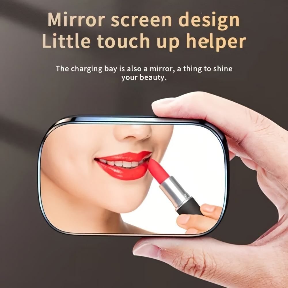 Auriculares inalámbricos con temática de anime, control táctil, pantalla LED, sonido HiFi, batería de 800mAh