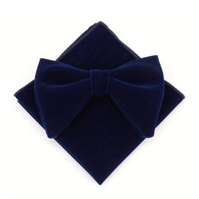 Men's Bow Tie and Pocket Square Set for Weddings Parties and Gifts