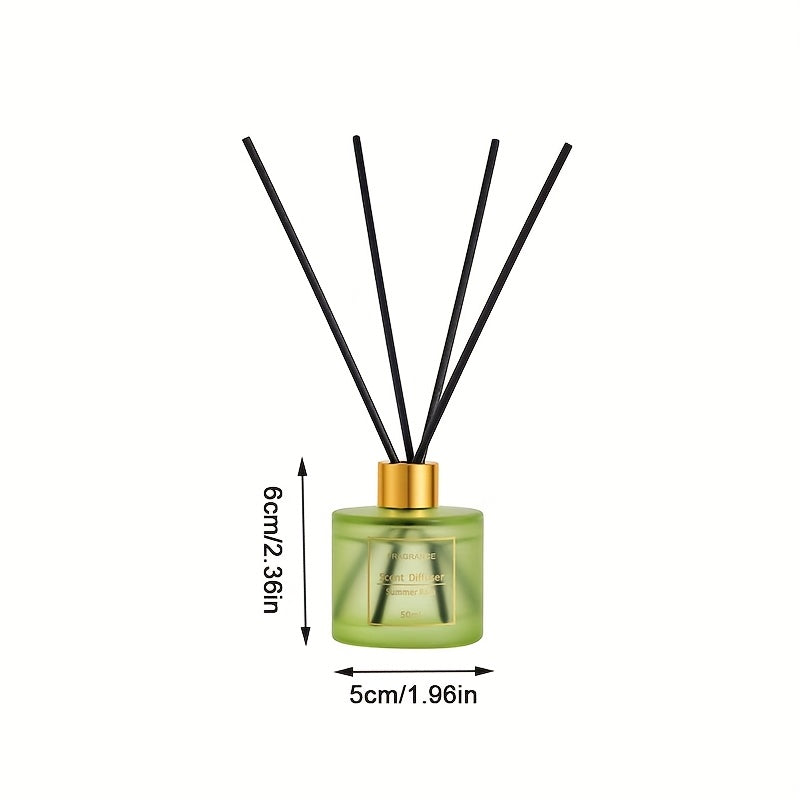 50ml Natural Plant Extract Flameless Reed Diffuser Long-Lasting Fragrance for Home Office