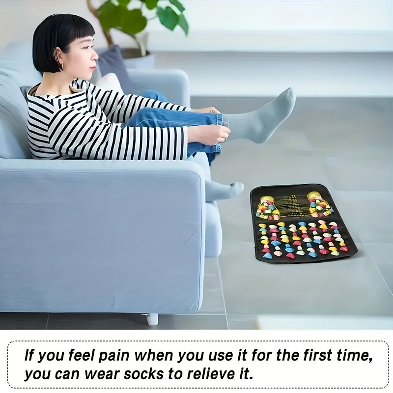 Reflexology Foot Massage Mat Anti-Skid Acupressure Cushion for Fatigue Relief