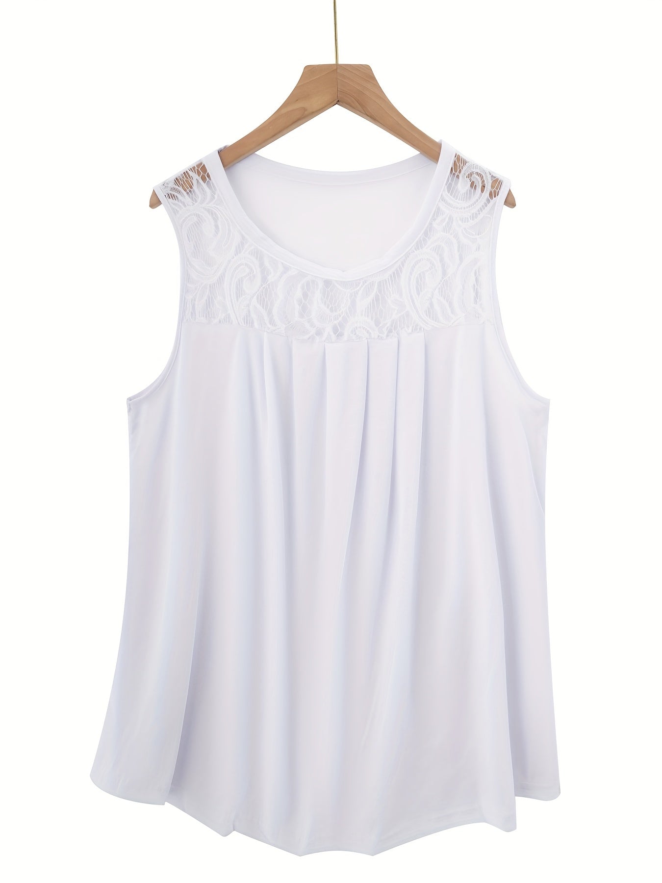 Женский комплект топов без рукавов с рюшами, дышащий полиэстер, кружево, стиль для отпуска