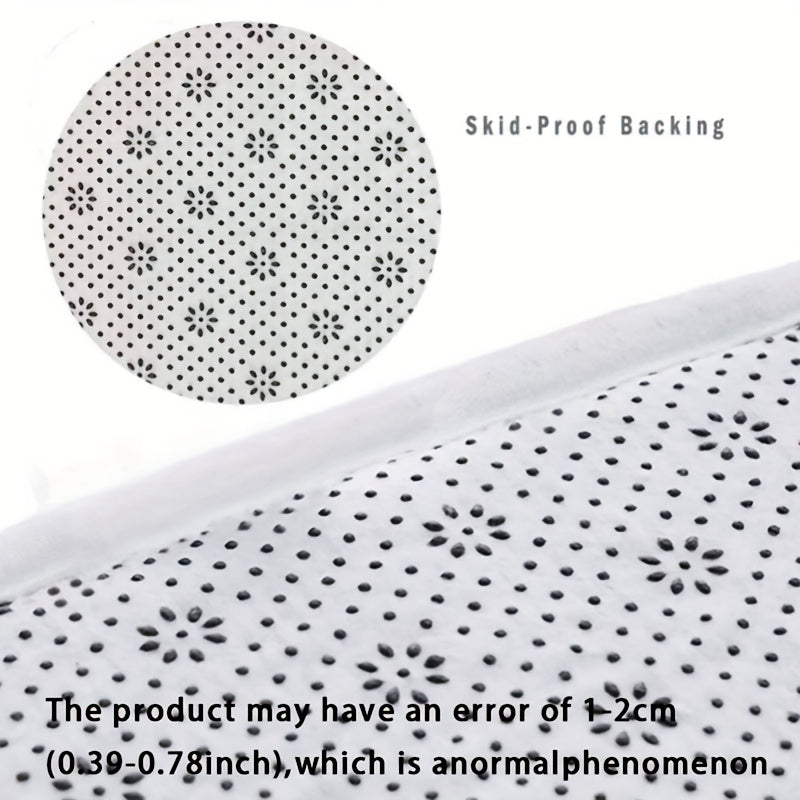 Small Daisies in the Rain Bathroom Carpet Thick Soft Kitchen Living Bedroom Floor Mat Machine Washable