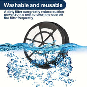 Replacement Vacuum Filters for Canister Cleaners, Dust Traps, Compatible with Models NEN110A NEN110B NEN110D