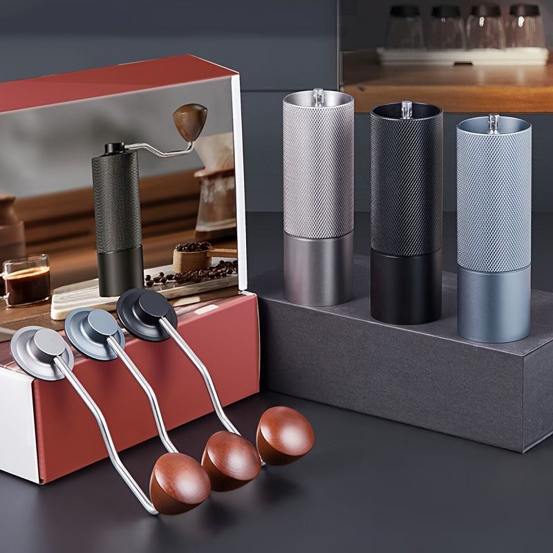 Премиальная ручная кофемолка с решетчатой ручкой — идеально подходит для домашнего и рабочего использования