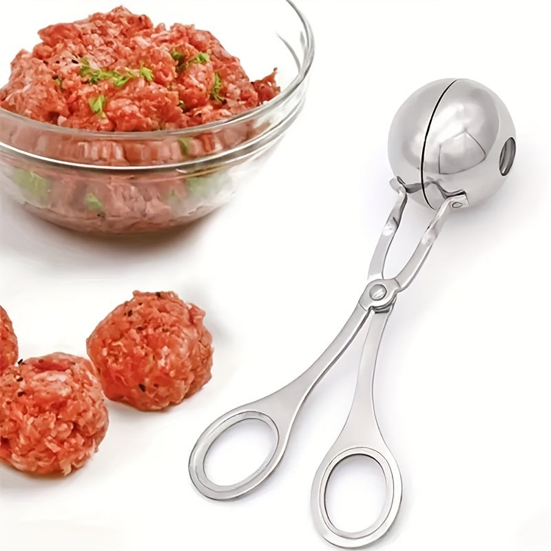 Stainless Steel Meatballer with Anti-Slip Handles for Making Meatballs and Cookie Dough