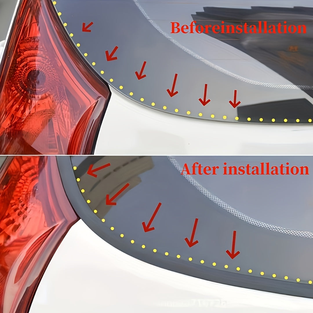 Tira de sellado para parabrisas trasero en forma de Y, impermeable y a prueba de polvo, 200cm o 400cm