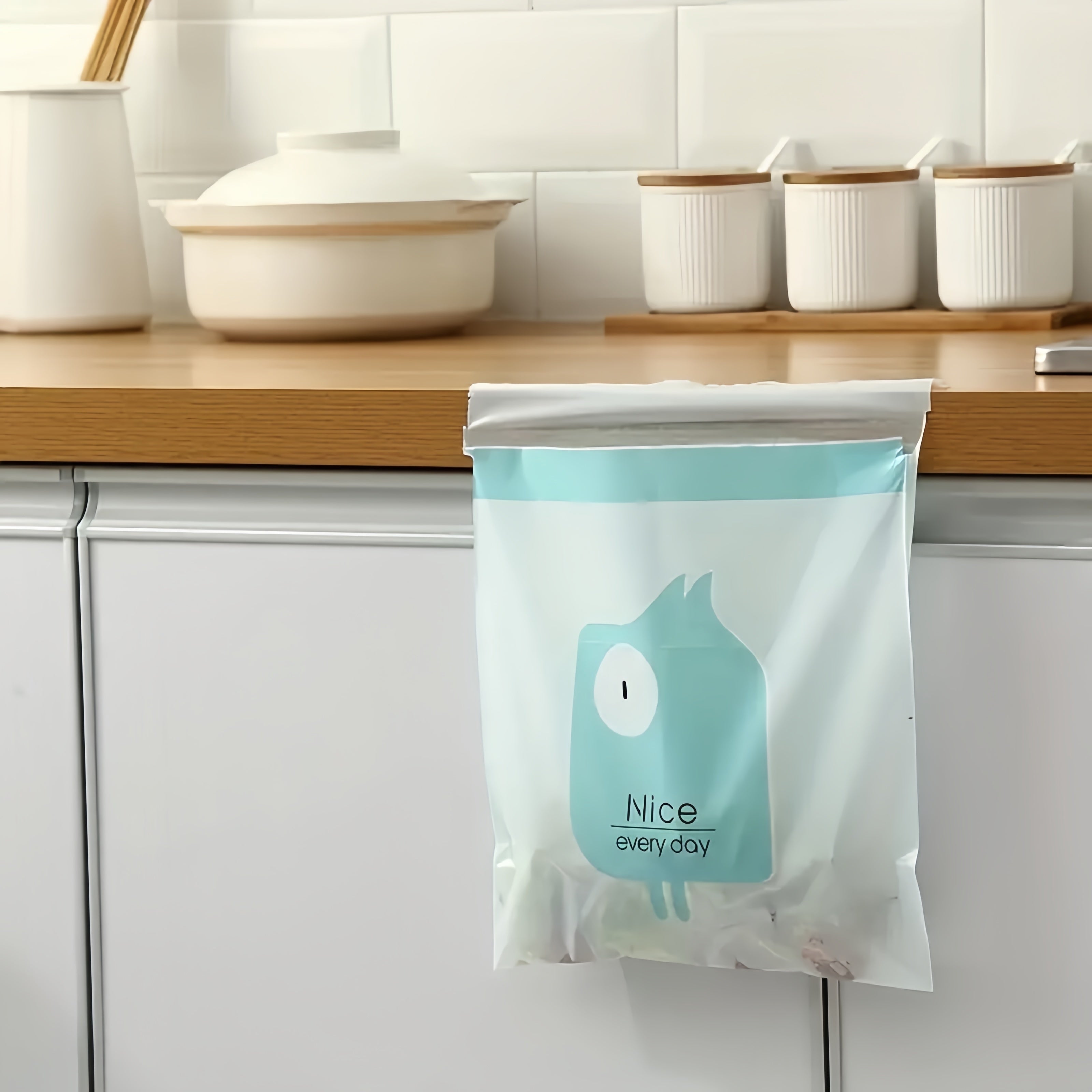 15/30pcs Bolsas de basura para coche, bolsa colgante para basura para coche, cocina, oficina, camping