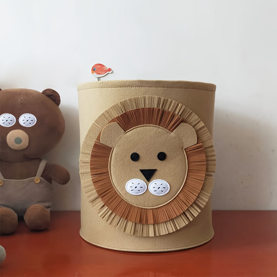 Cartoon Animal Laundry Hamper Large Foldable Storage Bin for Kids Toys and Nursery Clothes