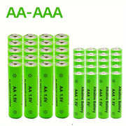 8 dona qayta tiklanadigan AA AAA batareyalar 1.5V 1000-1200mAh uchun elektronika va o'yinchoqlar