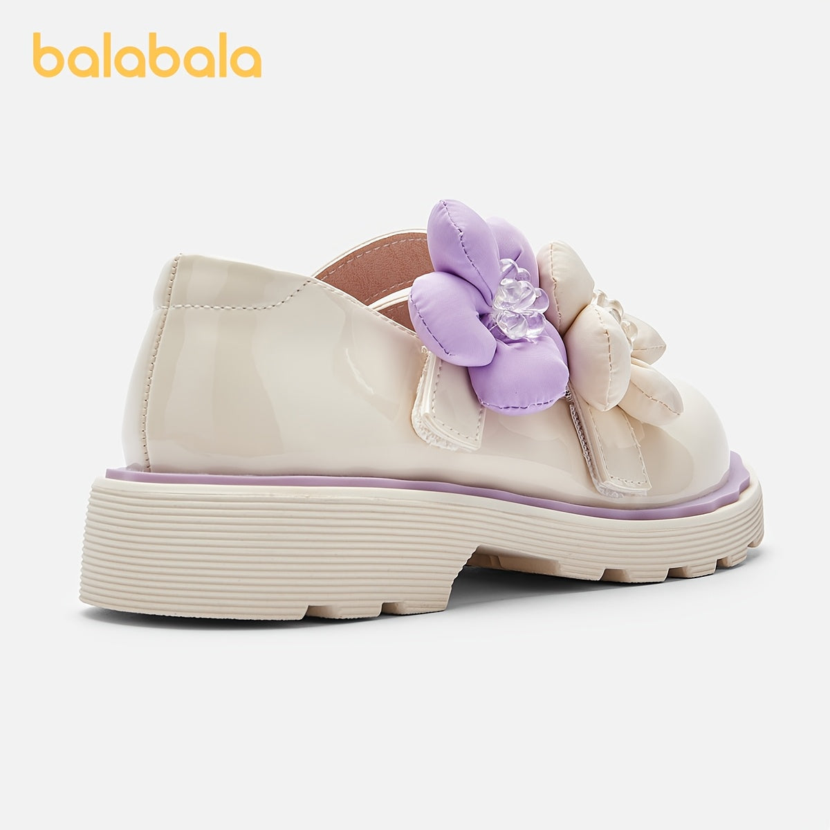 Zapatos de princesa para niñas con patrón de flores y cierre de gancho y bucle para primavera y otoño