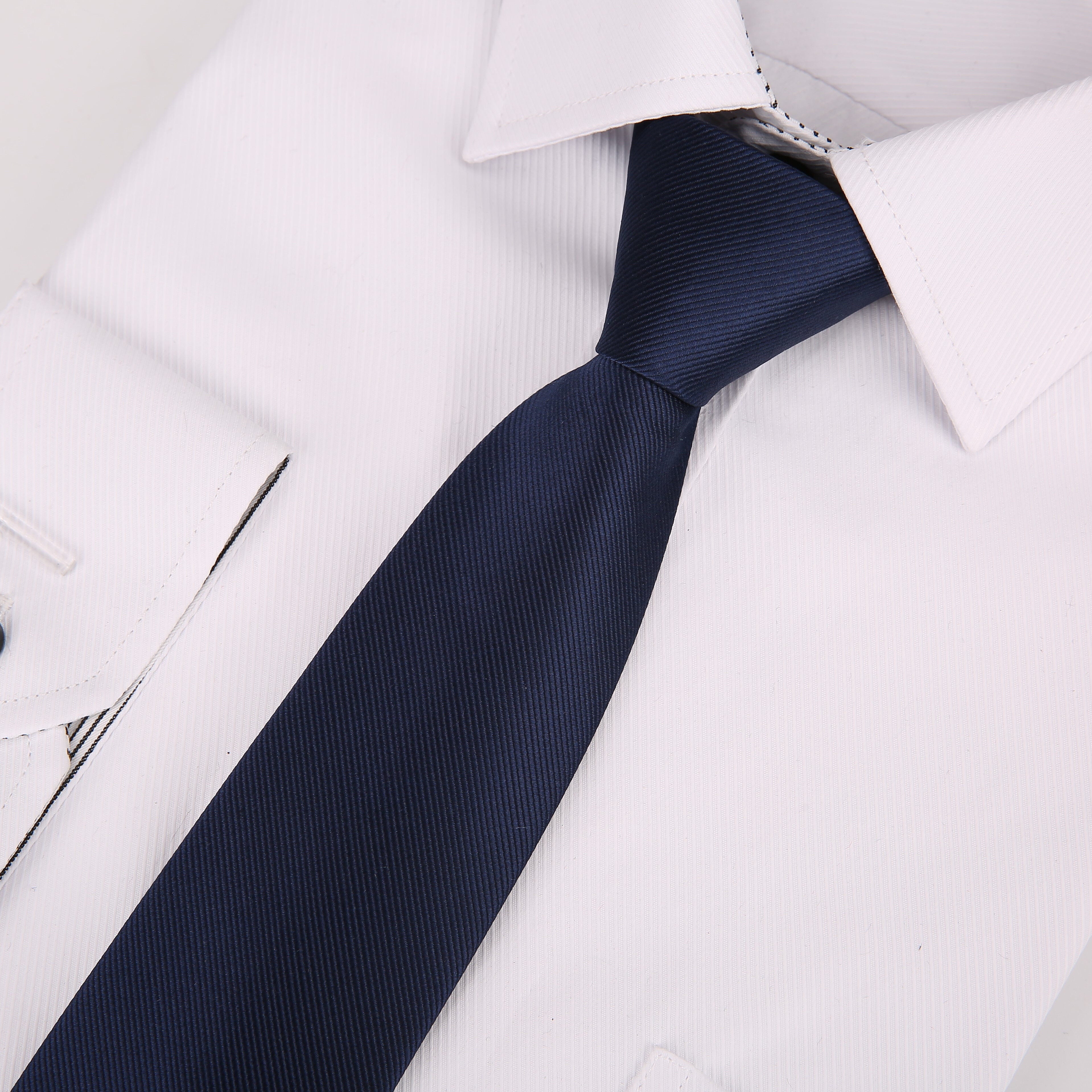 Men's Adjustable Solid Ties for Business Attire and Gifting