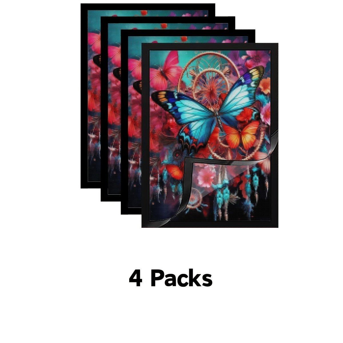 Diamond Painting Frames Set PVC Magnetic Self-Adhesive Wall Display for Diamond Art Photos Posters