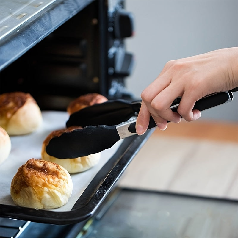 Stainless Steel and Nylon Kitchen Tongs Heat Resistant Easy Grip for BBQs and Cooking