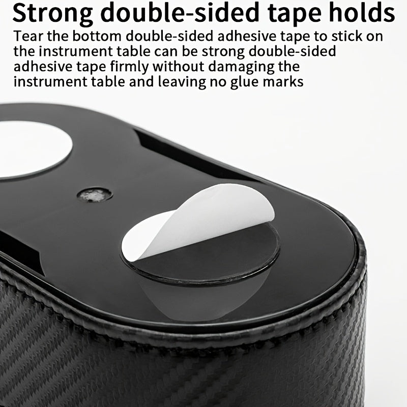 Car Interior Beverage Rack with Phone Holder Black Durable Plastic