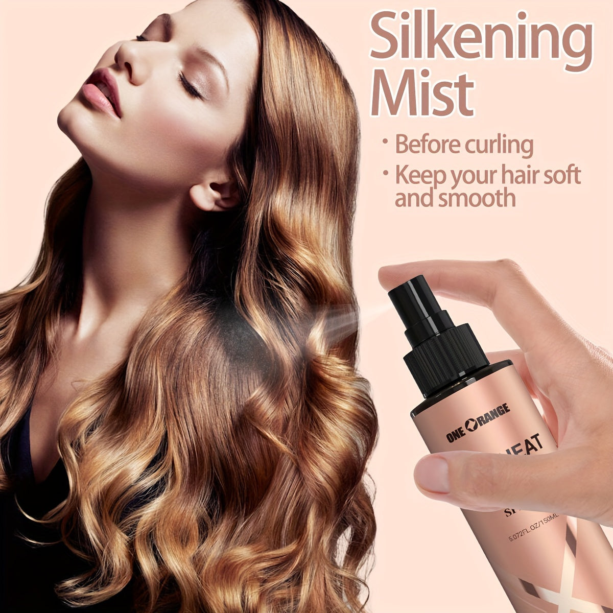 150ml Hair Heat Protection Spray with Keratin for Moisture and Elasticity