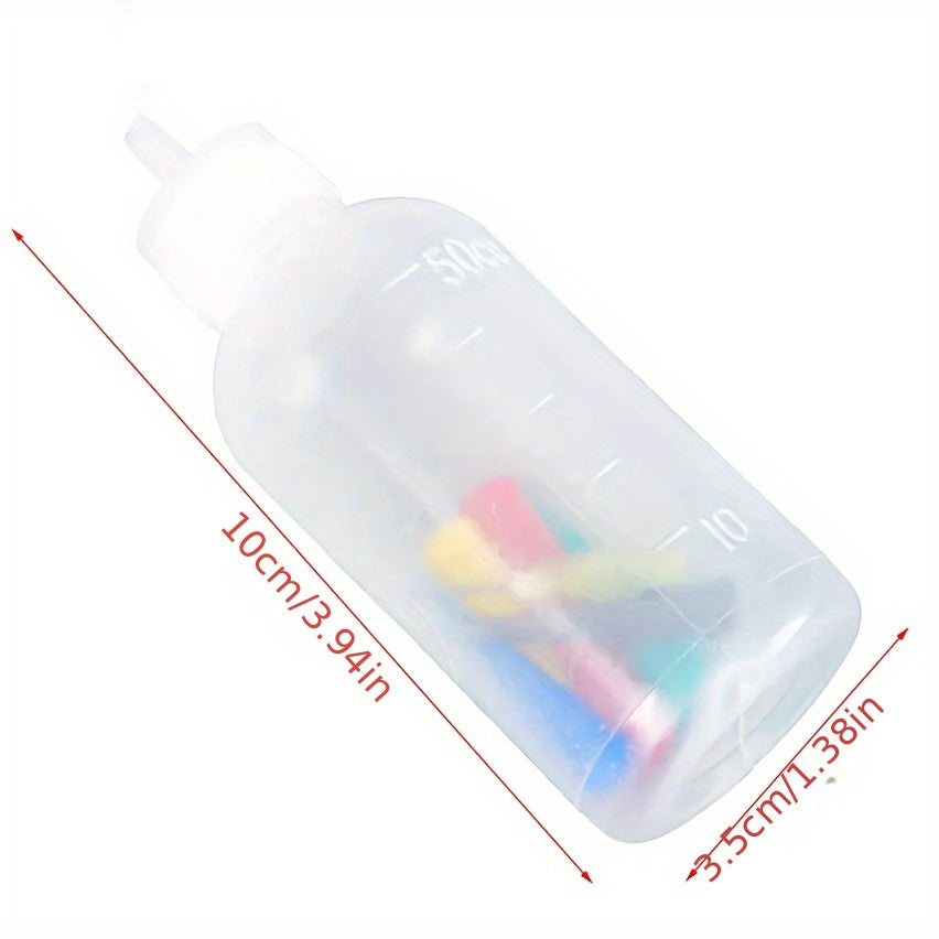 Set of 8 Jam Painting Squeeze Bottles with 7 Nozzles for Cake Decorating and Baking